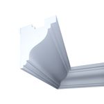 Casa si Gradina - Constructii - Materiale constructii - Profile decorative - Bagheta decorativa pentru banda led din polistiren extrudat, alb 97×74×2000mm, Bl15 - Infinity.ro