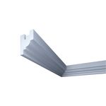 Casa si Gradina - Constructii - Materiale constructii - Profile decorative - Bagheta decorativa pentru banda led din polistiren extrudat, alb 50×67×2000mm , Bl12 - Infinity.ro
