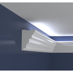 Casa si Gradina - Constructii - Materiale constructii - Profile decorative - Bagheta decorativa pentru banda led din polistiren extrudat, alb 126×85×2000mm, Bl24 - Infinity.ro