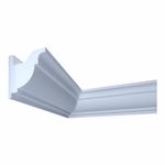 Casa si Gradina - Constructii - Materiale constructii - Profile decorative - Bagheta decorativa pentru banda led din polistiren extrudat , alb 80×80×2000mm, Bl07 - Infinity.ro