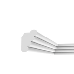 Casa si Gradina - Constructii - Materiale constructii - Profile decorative - Bagheta decorativa pentru banda led din polistiren extrudat, alb 133×100×2000mm, Bl29 - Infinity.ro