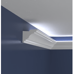 Casa si Gradina - Constructii - Materiale constructii - Profile decorative - Bagheta decorativa pentru banda led din polistiren extrudat, alb 84×99×2000mm, Bl23 - Infinity.ro