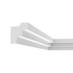 Casa si Gradina - Constructii - Materiale constructii - Profile decorative - Bagheta decorativa pentru banda led din polistiren extrudat, alb 106×88×2000mm, Bl22 - Infinity.ro