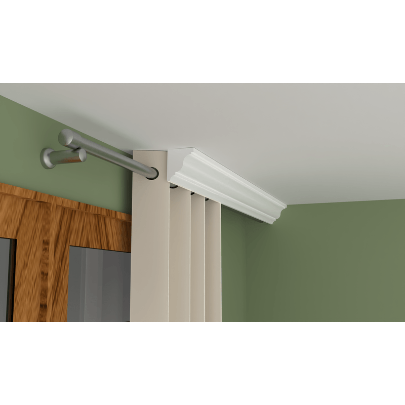 Casa si Gradina - Constructii - Materiale constructii - Profile decorative - Cornisa Masca draperie polistiren MD06 75×65×2000mm - Infinity.ro