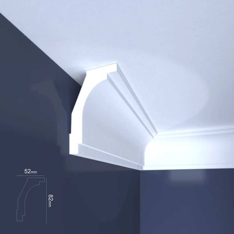 Casa si Gradina - Constructii - Materiale constructii - Profile decorative - Scafa decorativa din polistiren Thermodecor XPS B21 , 2 m - Infinity.ro