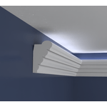 Casa si Gradina - Constructii - Materiale constructii - Profile decorative - Bagheta decorativa pentru banda led din polistiren extrudat, alb 140×85×2000mm, Bl27 - Infinity.ro