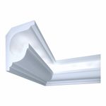 Casa si Gradina - Constructii - Materiale constructii - Profile decorative - Bagheta decorativa pentru banda led din polistiren extrudat , alb 89×74×2000mm, Bl01 - Infinity.ro