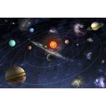 Casa si Gradina - Decoratiuni - Tapet - Fototapet de perete, autoadeziv si lavabil, Univers - sistem solar, 220 x 135 cm - Infinity.ro