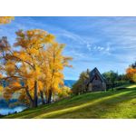 Casa si Gradina - Decoratiuni - Decoratiuni perete - Autocolant, Casa de langa lac, 270 x 200 cm - Infinity.ro