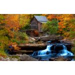 Casa si Gradina - Decoratiuni - Decoratiuni perete - Autocolant, Moara cu cascada, 220 x 135 cm - Infinity.ro