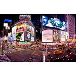 Casa si Gradina - Decoratiuni - Tapet - Fototapet de perete, autoadeziv si lavabil, Times Square panorama, 250 x 200 cm - Infinity.ro