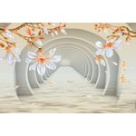 Casa si Gradina - Decoratiuni - Tapet - Autocolant, Magnolii si tunel, 270 x 200 cm - Infinity.ro