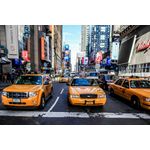Casa si Gradina - Decoratiuni - Tapet - Fototapet de perete, autoadeziv si lavabil, Taxiuri galbene in New York, 220 x 135 cm - Infinity.ro
