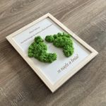 Casa si Gradina - Decoratiuni - Tablouri - Tablou cu licheni naturali stabilizati si text, Cadou Bebelus, 20x25 cm - Infinity.ro