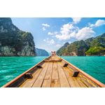 Casa si Gradina - Decoratiuni - Tapet - Fototapet de perete, autoadeziv si lavabil, Natura 152 Cu barca prin Thailanda, 250 x 200 cm - Infinity.ro