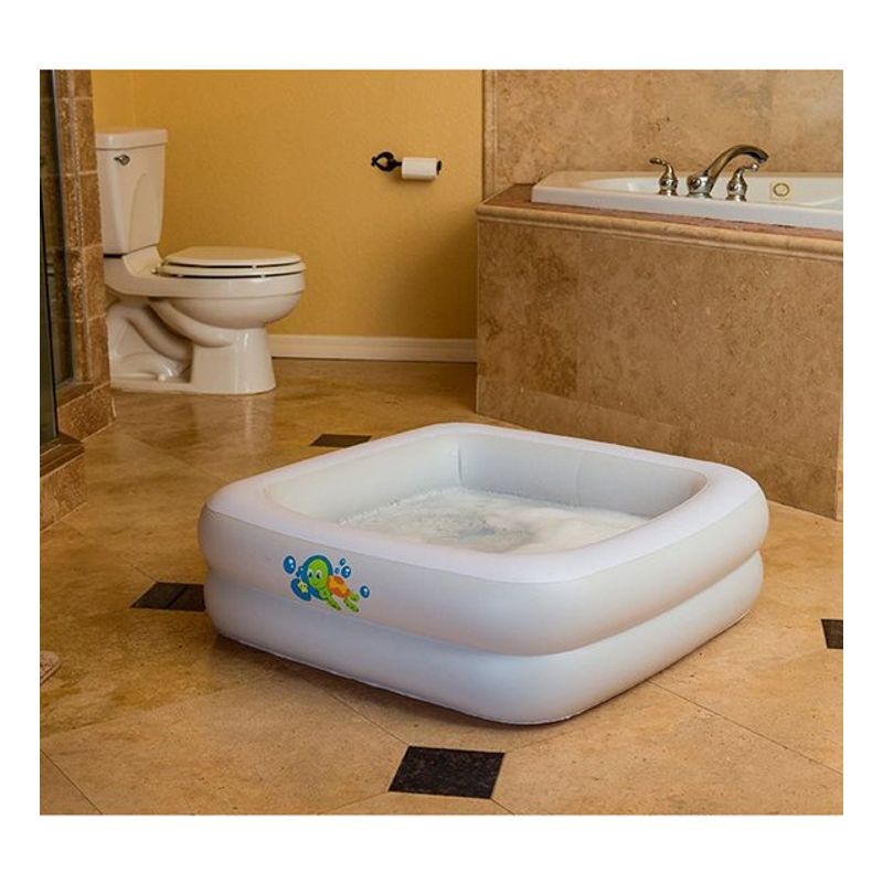 Casa si Gradina - Gradina si terasa - Piscine si accesorii - Piscine copii - Piscina gonflabila BestWay, patrata, alba, 86x25 cm - Infinity.ro