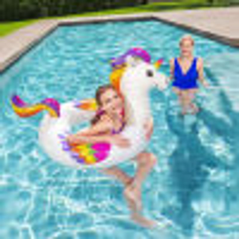 Casa si Gradina - Gradina si terasa - Piscine si accesorii - Accesorii piscine - Colac gonflabil Unicorn, 119x91 cm, BestWay - Infinity.ro