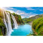 Casa si Gradina - Decoratiuni - Decoratiuni perete - Fototapet, autocolant, Cascada 46 Cascada de pe deal, 220 x 135 cm - Infinity.ro