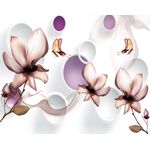 Casa si Gradina - Decoratiuni - Tapet - Fototapet de perete, autoadeziv si lavabil, Abstract floral 3, 220 x 135 cm - Infinity.ro