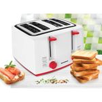 Electronice si Electrocasnice - Electrocasnice bucatarie - Preparare paine - Prajitoare de paine - Prajitor de paine Heinner 1300WHR, capacitate 4 felii, putere 1300W, 7 trepte rumenire, alb - Infinity.ro