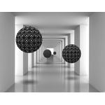 Casa si Gradina - Decoratiuni - Tapet - Fototapet, autocolant, Tunel cu bile negre 2, 250 x 200 cm - Infinity.ro