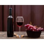 Casa si Gradina - Decoratiuni - Tapet - Fototapet, autocolant, Compozitie 58 Vin, struguri, pahar, 200 x 150 cm - Infinity.ro