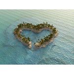 Casa si Gradina - Decoratiuni - Decoratiuni perete - Fototapet, autocolant, Insula inimii, 300 x 200 cm - Infinity.ro