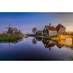 Casa si Gradina - Decoratiuni - Decoratiuni perete - Fototapet, autocolant, Moara pe rau, 300 x 200 cm - Infinity.ro