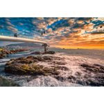 Casa si Gradina - Decoratiuni - Decoratiuni perete - Fototapet, autocolant, Natura 159 Apus de soare in Busan, 200 x 150 cm - Infinity.ro