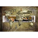 Casa si Gradina - Decoratiuni - Tablouri - Tablou canvas Abstract creativ harta disctractiv arta 2, 60 x 40 cm - Infinity.ro