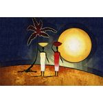 Casa si Gradina - Decoratiuni - Tablouri - Tablou canvas Africa retro vintage arta 53, 75 x 50 cm - Infinity.ro