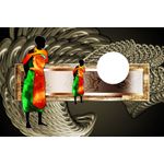 Casa si Gradina - Decoratiuni - Tablouri - Tablou canvas Africa retro vintage arta 5, 105 x 70 cm - Infinity.ro
