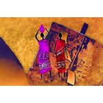 Casa si Gradina - Decoratiuni - Tablouri - Tablou canvas Africa retro vintage arta 61, 90 x 60 cm - Infinity.ro