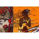 Casa si Gradina - Decoratiuni - Tablouri - Tablou canvas Africa retro vintage arta 68, 105 x 70 cm - Infinity.ro