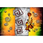 Casa si Gradina - Decoratiuni - Tablouri - Tablou canvas Africa retro vintage arta 69, 60 x 40 cm - Infinity.ro
