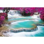 Casa si Gradina - Decoratiuni - Tablouri - Tablou canvas Cascada turquoise, 60 x 40 cm - Infinity.ro