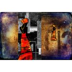 Casa si Gradina - Decoratiuni - Tablouri - Tablou canvas Africa retro vintage arta 89, 105 x 70 cm - Infinity.ro