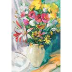 Casa si Gradina - Decoratiuni - Tablouri - Tablou canvas Flori salbatice, multicolore, pictura, buchet, 30 x 45 cm - Infinity.ro