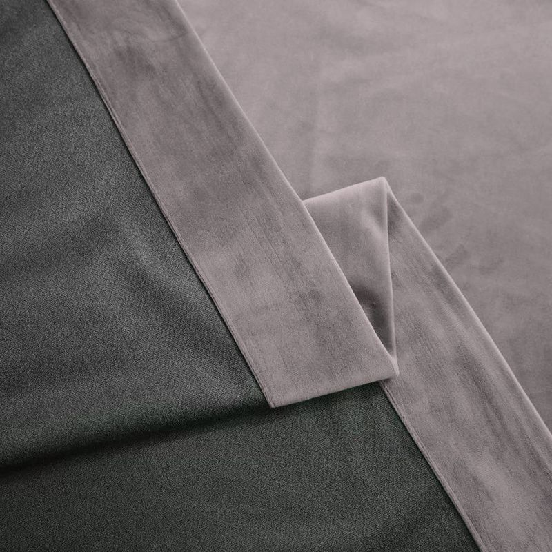 Casa si Gradina - Textile si covoare - Perdele si draperii - Draperii - Set draperie din catifea blackout cu rejansa din bumbac tip fagure, Madison, 150x225 cm, densitate 700 g ml, Pale Silver, 2 buc - Infinity.ro