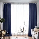 Casa si Gradina - Textile si covoare - Perdele si draperii - Draperii - Set draperie din catifea blackout cu rejansa din bumbac tip fagure, Madison, 200x215 cm, densitate 700 g ml, Black Pearl, 2 buc - Infinity.ro