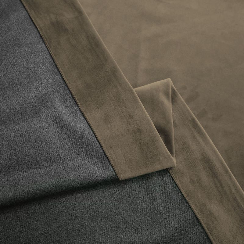 Casa si Gradina - Textile si covoare - Perdele si draperii - Draperii - Set draperie din catifea blackout cu rejansa transparenta cu ate pentru galerie, Madison, 250x220 cm, densitate 700 g ml, Stonewall, 2 buc - Infinity.ro