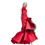 Jucarii, Copii si Bebe - Jucarii si jocuri - Papusi si accesorii - Papusi - Set papusa,TAKUMI, rochie catifea si pantofi, fara peruca, Georgina, 30 cm, 3 ani - Infinity.ro