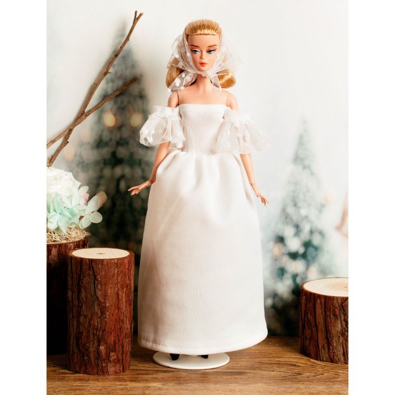 Jucarii, Copii si Bebe - Jucarii si jocuri - Papusi si accesorii - Papusi - Set papusa,TAKUMI, Rochie, pantofi si batic, fara peruca, Anastasia, 30 cm, 3 ani - Infinity.ro