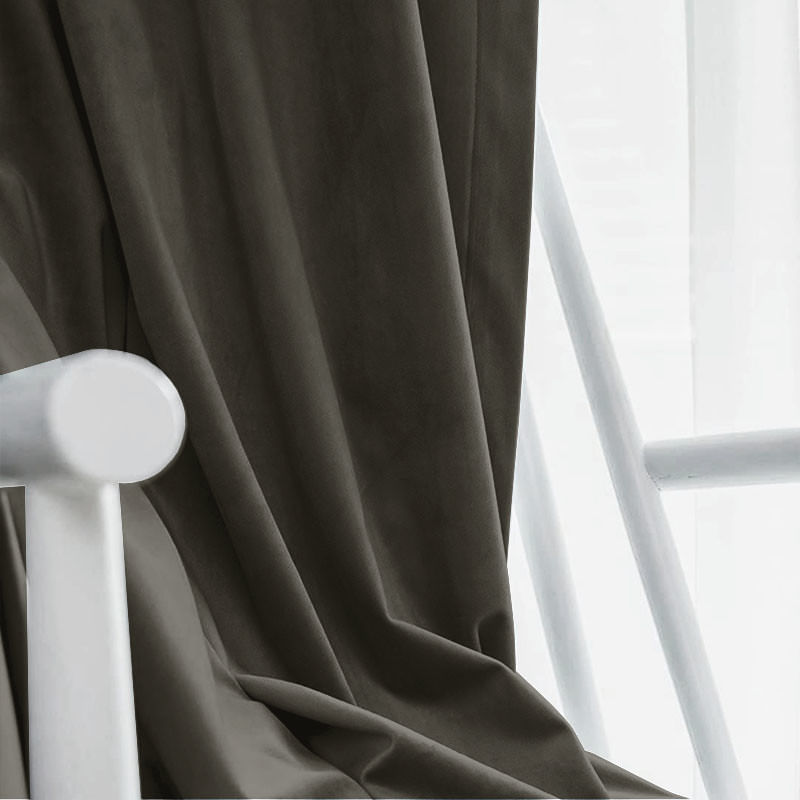 Casa si Gradina - Textile si covoare - Perdele si draperii - Draperii - Set draperie din catifea blackout cu rejansa transparenta cu ate pentru galerie, Madison, 150x215 cm, densitate 700 g ml, Merlin, 2 buc - Infinity.ro