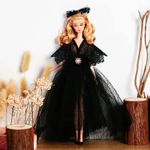 Jucarii, Copii si Bebe - Jucarii si jocuri - Papusi si accesorii - Carucioare papusi si accesorii - Set imbracaminte TAKUMI, rochie, pantofi si accesoriu par, Kristine, 3 ani - Infinity.ro