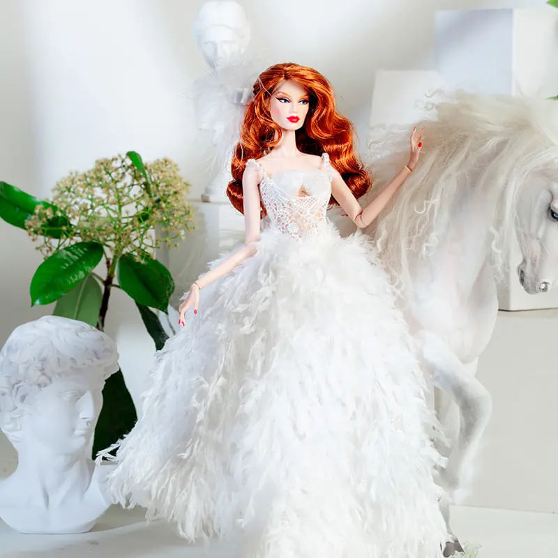 Jucarii, Copii si Bebe - Jucarii si jocuri - Papusi si accesorii - Carucioare papusi si accesorii - Set imbracaminte TAKUMI, fusta, top, accesoriu par si pantofi, 3 ani - Infinity.ro