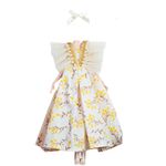 Jucarii, Copii si Bebe - Jucarii si jocuri - Papusi si accesorii - Carucioare papusi si accesorii - Set imbracaminte TAKUMI, rochie, pantofi si accesoriu par, Marisa, 3 ani - Infinity.ro