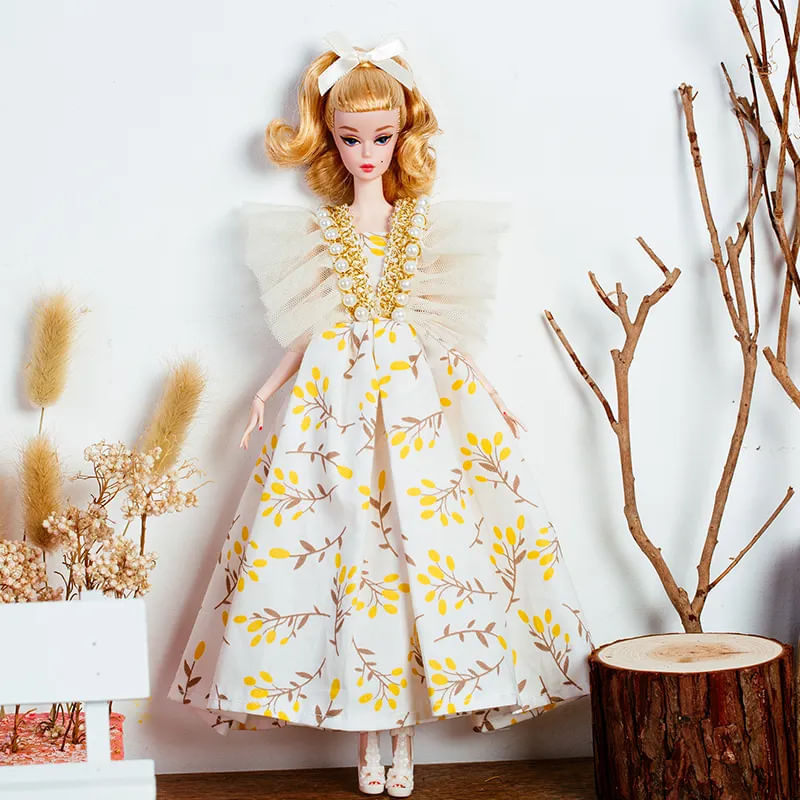 Jucarii, Copii si Bebe - Jucarii si jocuri - Papusi si accesorii - Carucioare papusi si accesorii - Set imbracaminte TAKUMI, rochie, pantofi si accesoriu par, Marisa, 3 ani - Infinity.ro