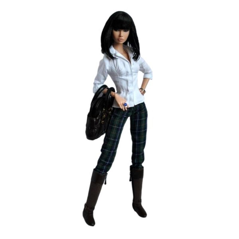 Jucarii, Copii si Bebe - Jucarii si jocuri - Papusi si accesorii - Carucioare papusi si accesorii - Peruca papusa TAKUMI, Brunette, 6 cm, 3 ani - Infinity.ro