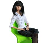 Jucarii, Copii si Bebe - Jucarii si jocuri - Papusi si accesorii - Carucioare papusi si accesorii - Peruca papusa TAKUMI, Brunette, 6 cm, 3 ani - Infinity.ro